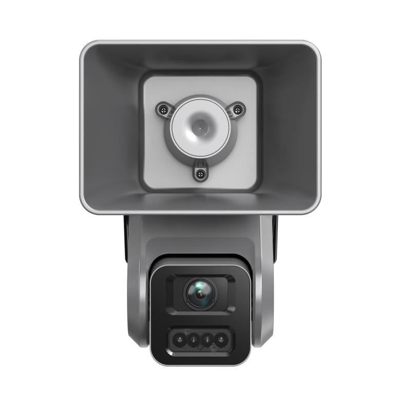 Galaxy Security Hikvision DS-QACAM07G1-4LIZSU audio device with microphone and control buttons, designed for security monitoring.
