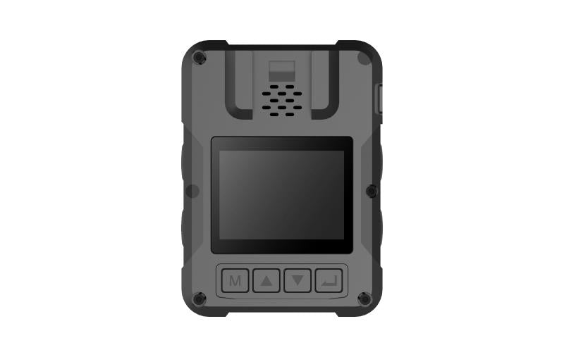 Galaxy Security Hikvision Body-Worn Camera DS-MCW406 with compact design, shown in black with lens and recording button visible.