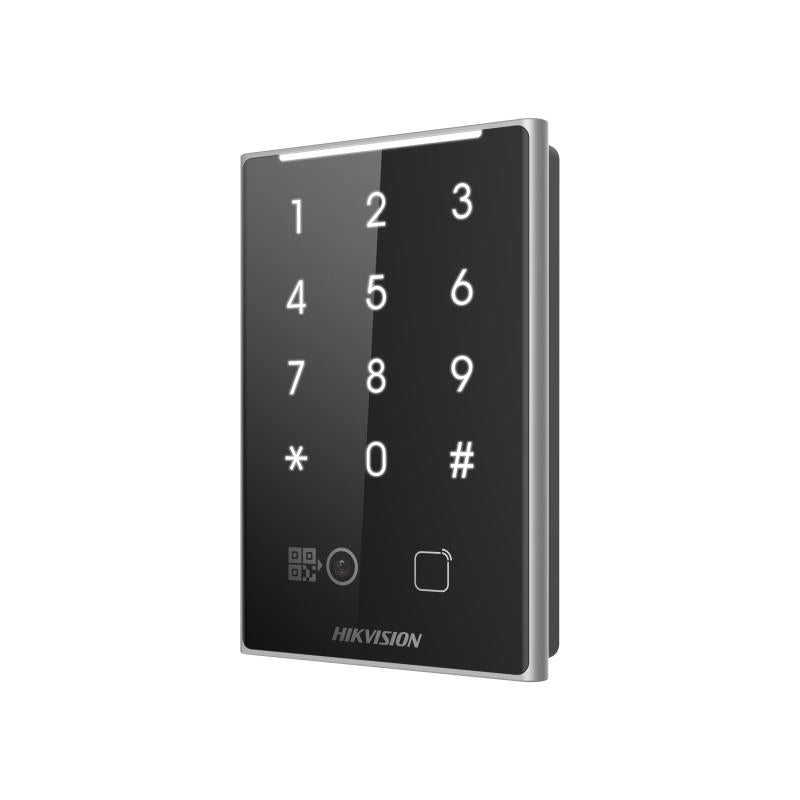 Galaxy Security Hikvision DS-K1109DKB-QR card reader with keypad and QR code scanner for secure access control.