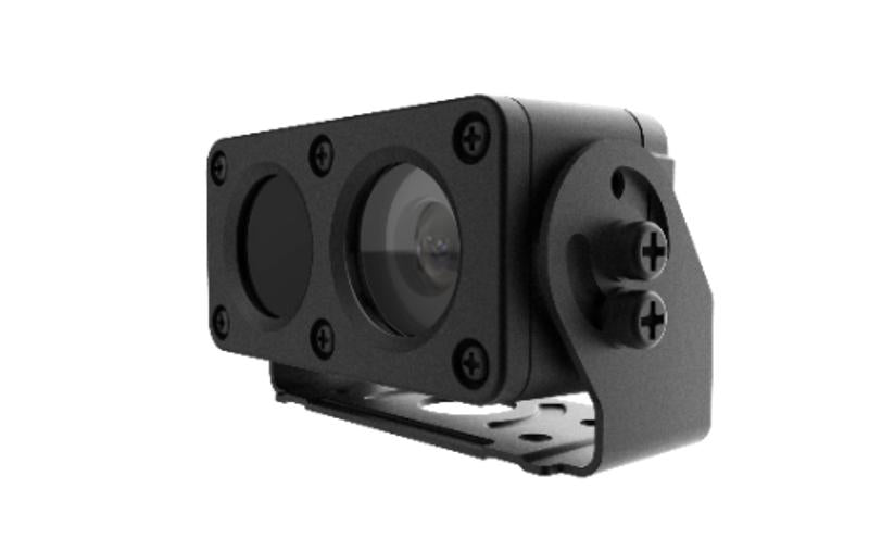 Hikvision 2MP vehicle analog camera AE-VC253T-IT with 2.8mm lens, mounted for vehicle surveillance, by Galaxy Security