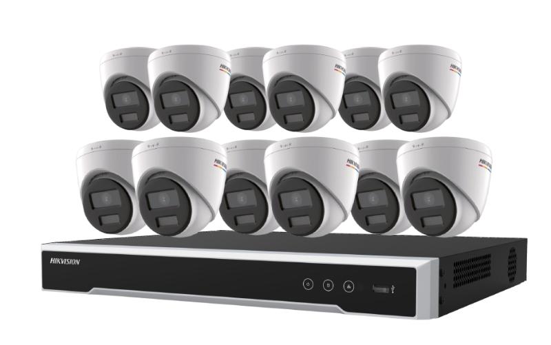 Galaxy Security Hikvision Power Supply EKI-K164T412C, compact device with multiple output ports for security system power.