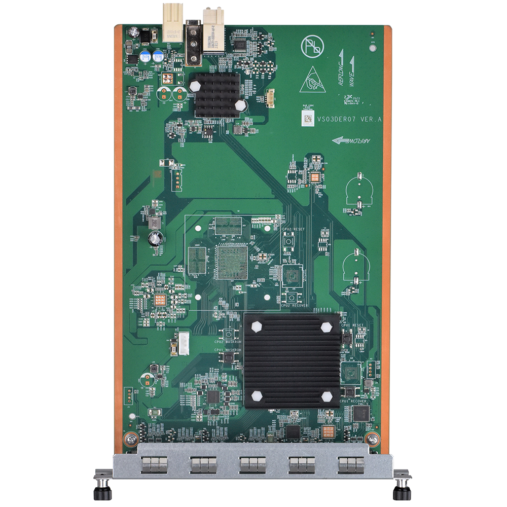 Uniview FB-HD04-B-NB 4-channel HDMI output decoding card with multiple HDMI ports and electronic components on a circuit board.