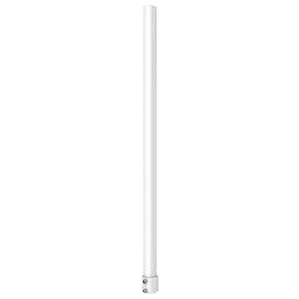Galaxy Pro fixed dome pendant mount pole, 520mm length, black finish, designed for security cameras, by My Store.