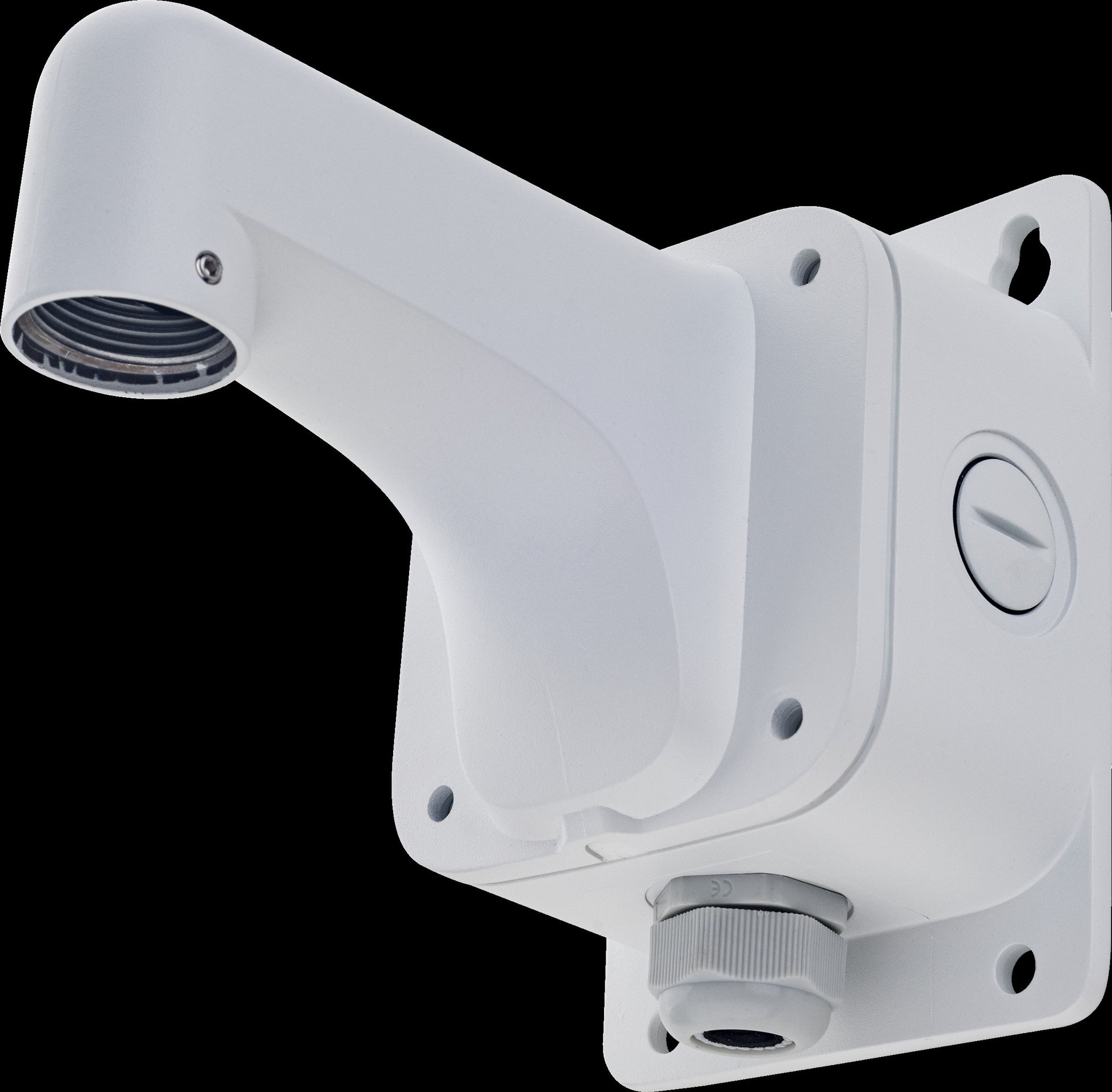 White Galaxy Cloud Base Series wall mount with back box, aluminum alloy, for GX-CD-80W, measuring 118×68mm.