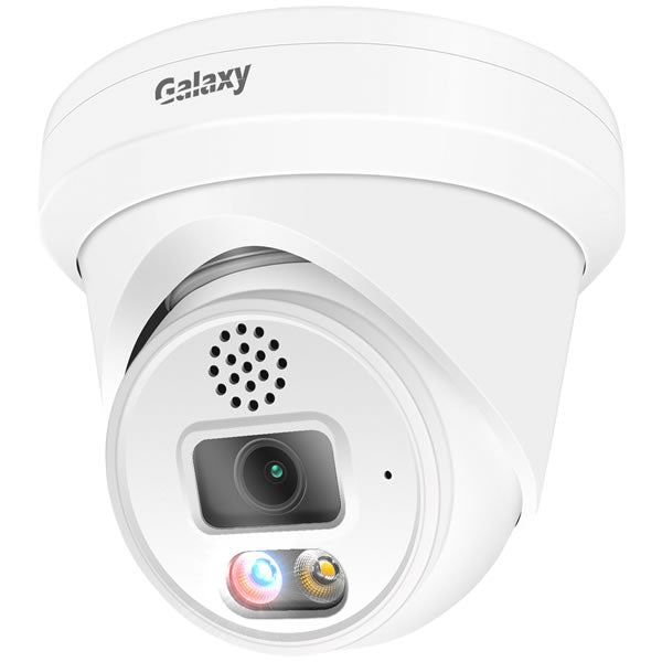 Galaxy NDAA Color-V 4K Active Deterrence Red &amp; Blue Light AI Human Detection IPC