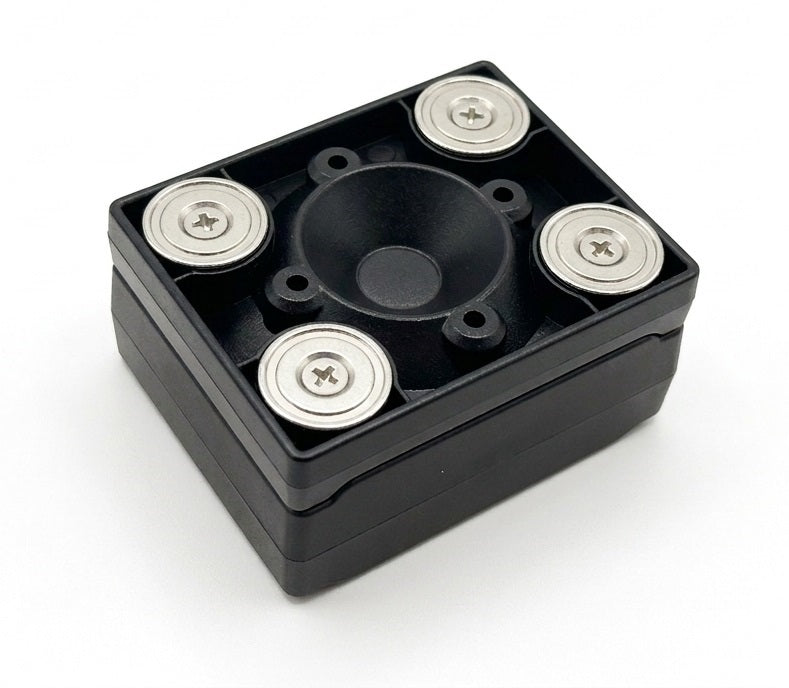 Galaxy Security Asset Tracker with GPS, showing the back view of the device with mounting features and branding details.