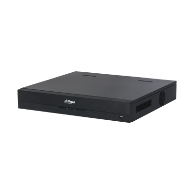 Galaxy Hunter 64-channel AI NVR by My Store, featuring multiple network ports and advanced surveillance capabilities.
