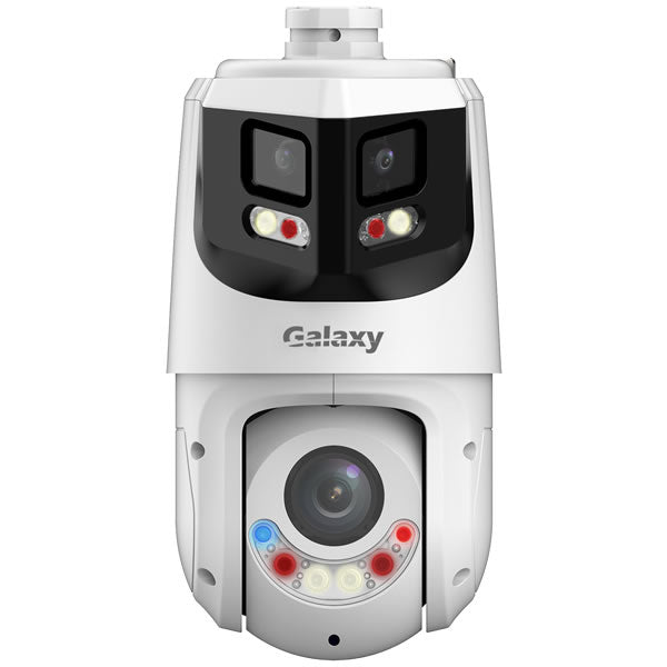 My Store Galaxy Hunter 8MP+4MP 25X AI active deterrence auto-tracking security camera with PTZ functionality.