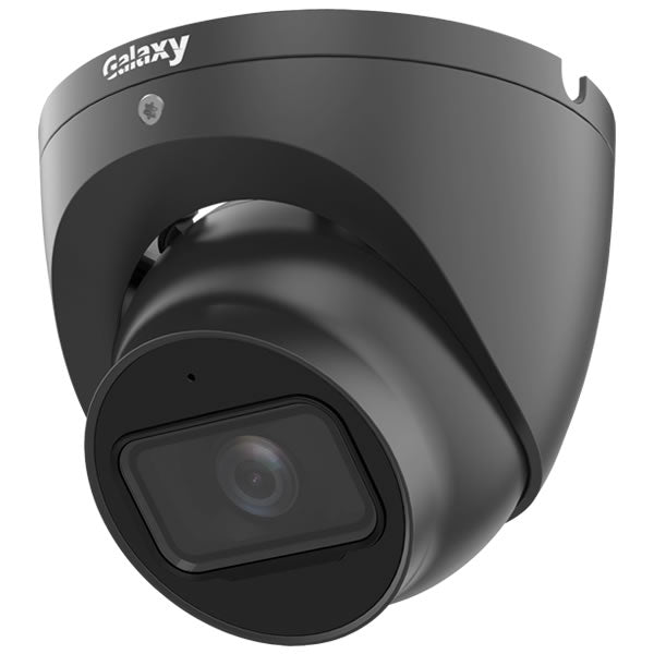 Galaxy Hunter Series 4K 4-in-1 IR Fixed Turret camera with 2.8mm lens, black metal housing, and detailed mounting bracket