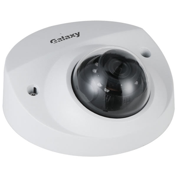My Store Galaxy Hunter Series 4MP Lite AI Starlight IR fixed wedge dome IP camera with 2.8mm lens, night vision and advanced surveillance features.