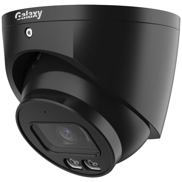 Galaxy Hunter Series 4MP AI Camera by My Store, close-up of the high-resolution security camera with AI features and sleek design.