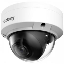 Galaxy Hunter 4MP Starlight IP Mini Dome camera by My Store, showing the sleek black dome with lens and sensor in a close-up shot.