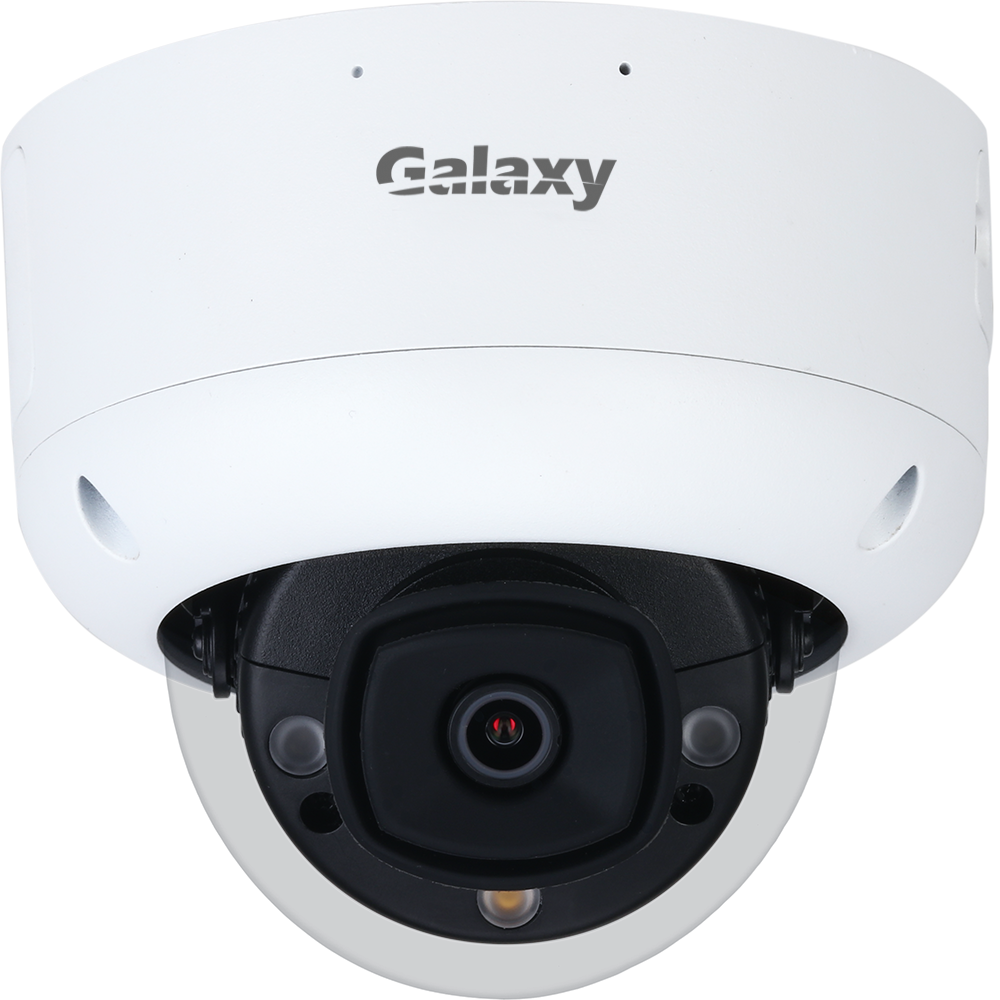 Galaxy Hunter 5MP AI Active Deterrence Fixed Lens IR Dome IPC with Color247 Full Color and Microphone Build-in / Mask Detection