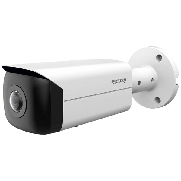 Galaxy Hunter 4MP wide-angle fixed bullet AI Starlight network camera with night vision and advanced surveillance features.