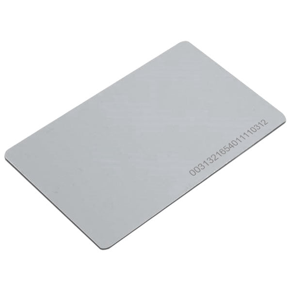 Dual frequency RFID card with 13.56MHz and 125kHz chips, shown in black with embedded circuits from My Store.