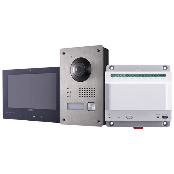 2-wire video intercom bundle with monitor and camera for secure home communication, branded My Store GX-KIS701.