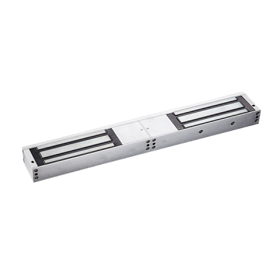 Double door magnetic lock by My Store with sleek metal finish and secure magnetic latch for access control.