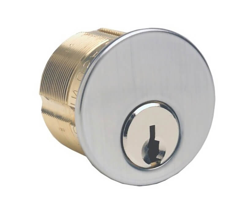 Yale smart lock installed on a door, featuring keypad and keyhole for secure home access.