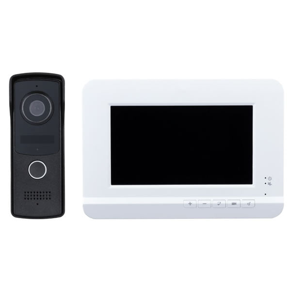 Galaxy Hunter Series 4-wire analog indoor monitor kit with display screen and control buttons, designed for home security systems.
