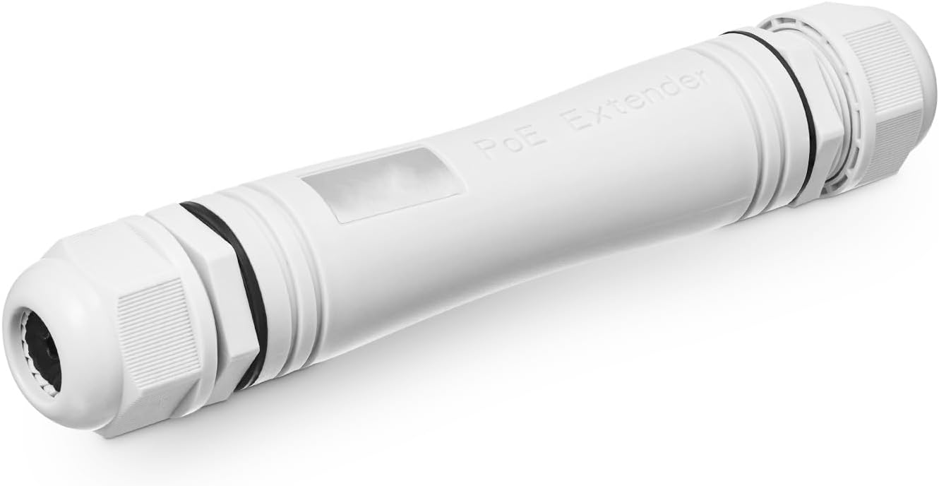 Galaxy Gigabit outdoor PoE extender by My Store, plug and play device with Ethernet ports for extending network coverage outdoors.