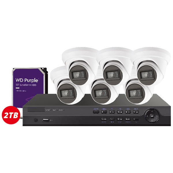 Galaxy Platinum 4K HD 8MP AI security camera kit with human and vehicle detection, 8-channel surveillance system from My Store