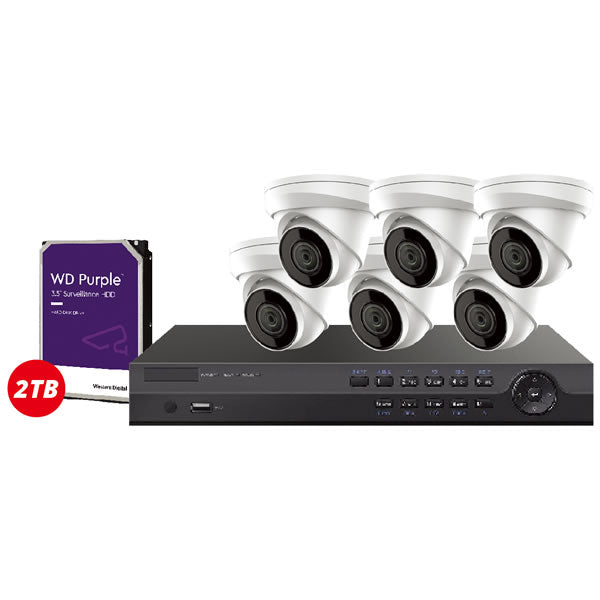 Galaxy Platinum 4MP IP security camera kit with built-in microphone, 8-channel surveillance system by My Store.
