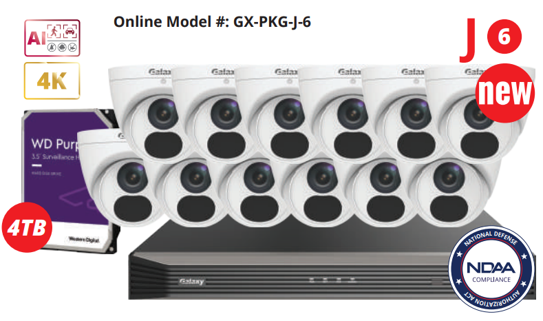 16CH Galaxy Pro 4K AI IP Kit