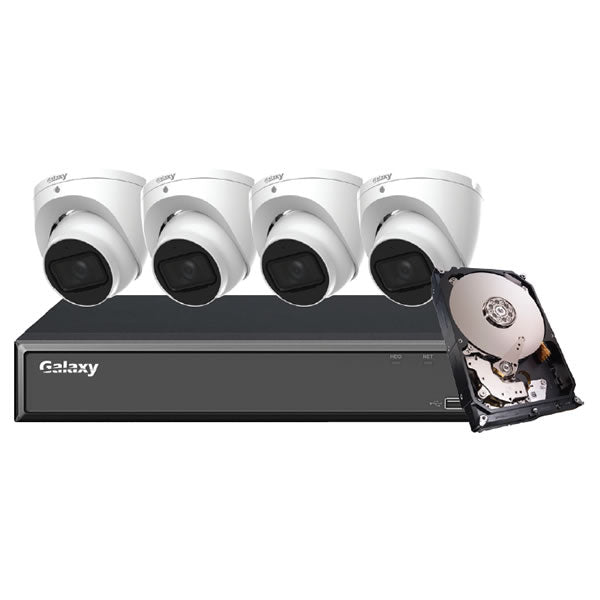 Hunter Series AI 2MP 5-in-1 HD analog security camera with sleek black housing and adjustable mount.