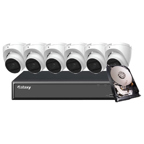 Hunter Series AI 2MP 5-in-1 HD analog security camera with black weatherproof housing and adjustable mounting bracket.