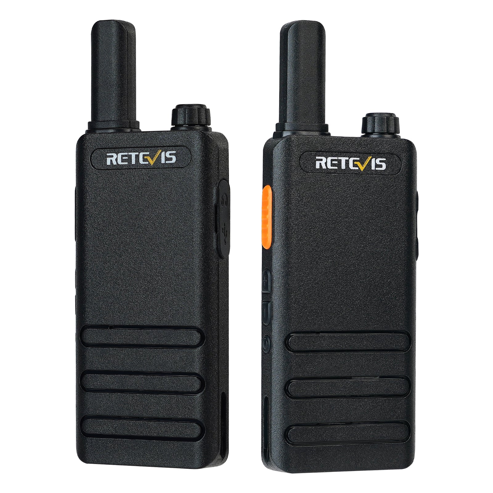 Galaxy Security Retevis Ultrathin Free-License two-way radio with sleek design and compact size, ideal for clear communication.