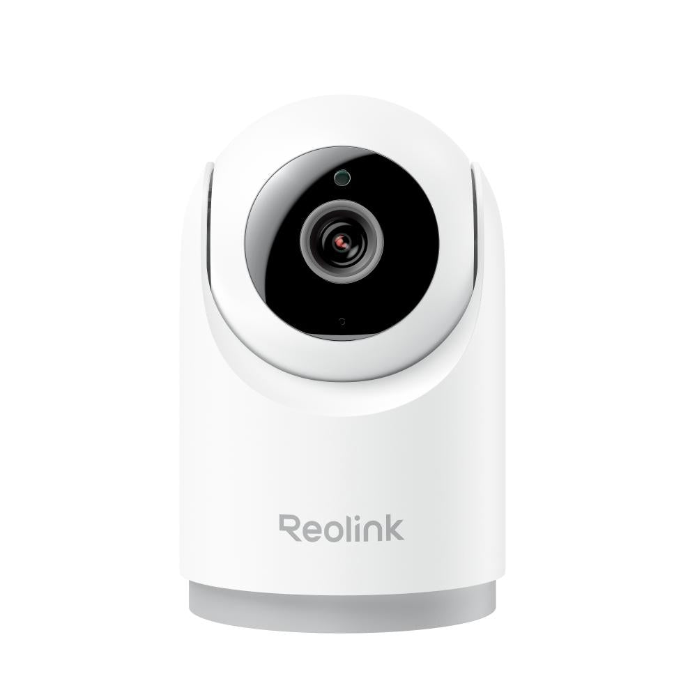 Galaxy Security Reolink 5MP Super HD Wi-Fi IP Camera showing a sleek black camera with a wide lens and Wi-Fi antenna for home security