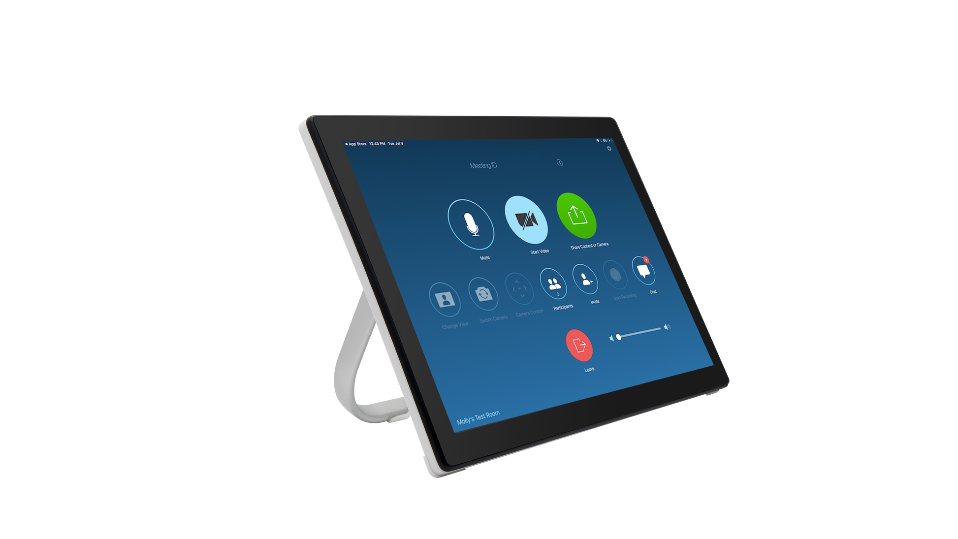 Rocware RT10 ultra-thin smart touch terminal controller with sleek design and touch interface, used for access control and automation.