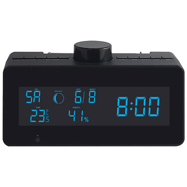 Galaxy Secret Eyes Series HD 1080P weather FM radio WiFi security camera with 32GB SD card support, compact and weatherproof design.