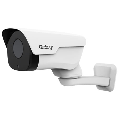 4MP fixed lens IR PT security camera by My Store with night vision and pan-tilt capabilities, shown mounted in a surveillance setup.