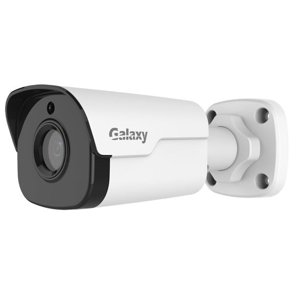 Galaxy Pro 5MP HD Starlight IR Fixed IP Bullet Camera with IR night vision and durable weatherproof housing.