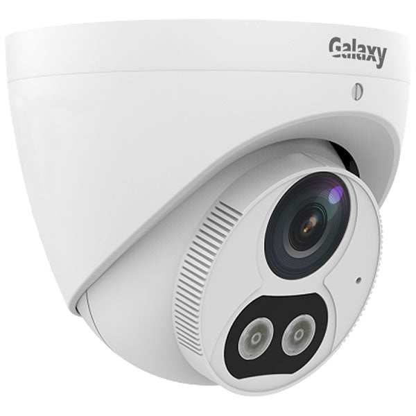Uniview Galaxy Elite 4MP Color247 turret IPC camera with IR night vision and durable housing for security monitoring