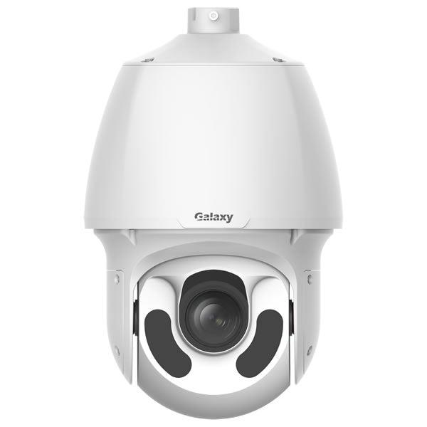 My Store Galaxy Pro 4MP 33x Starlight IP PTZ Camera with auto tracking, visible lens and camera body in the image.