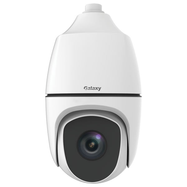 Galaxy Pro 8MP 40x Starlight IP PTZ Camera with auto tracking and zoom, featuring sleek design and professional surveillance capabilities.