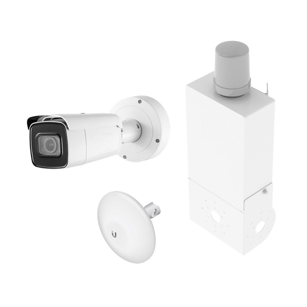 Wireless 4K vari-focal bullet IP camera for video surveillance, featuring high-resolution lens and sleek design.