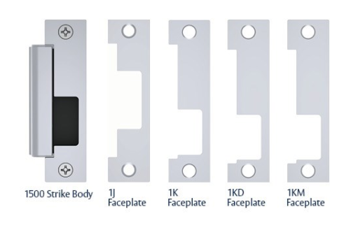 HES 1500C Complete Pac for latchbolts showing the lockset components and packaging for security hardware installation