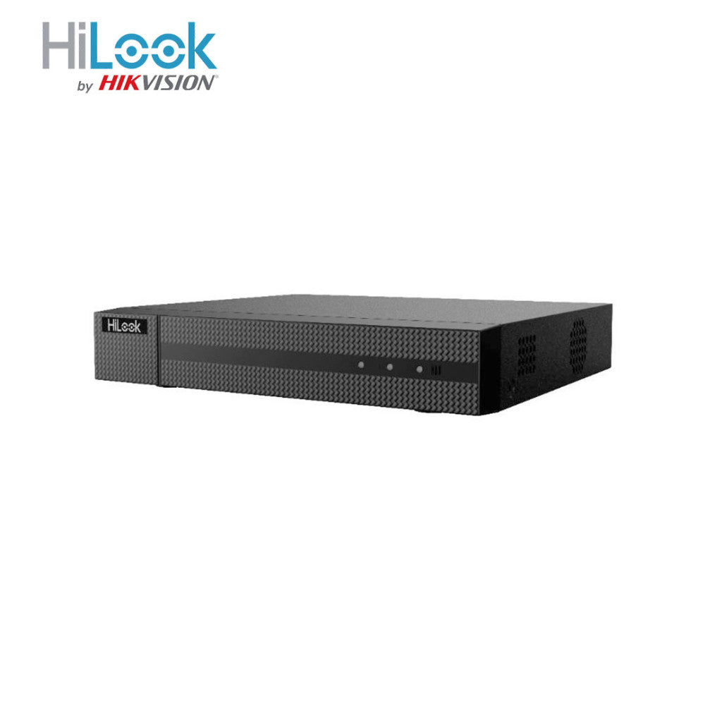 Hikvision Digital Video Recorder DVR-208U-M1/T by Galaxy Security, showing front panel with ports and controls for surveillance system.