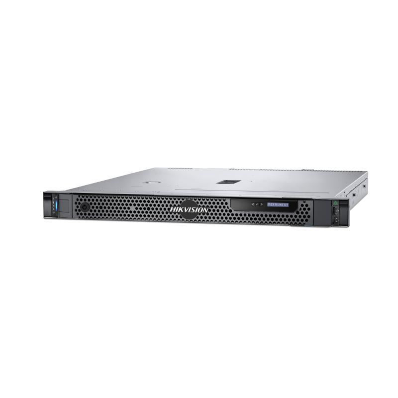 Hikvision HikCentral-P-VER/HW1D/64 VMS server in a rackmount setup, used for security and video management system applications.