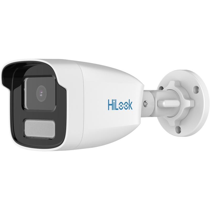 HiLook 4MP Color247 IR fixed IP bullet camera with 4mm lens, featuring night vision and outdoor security capabilities.