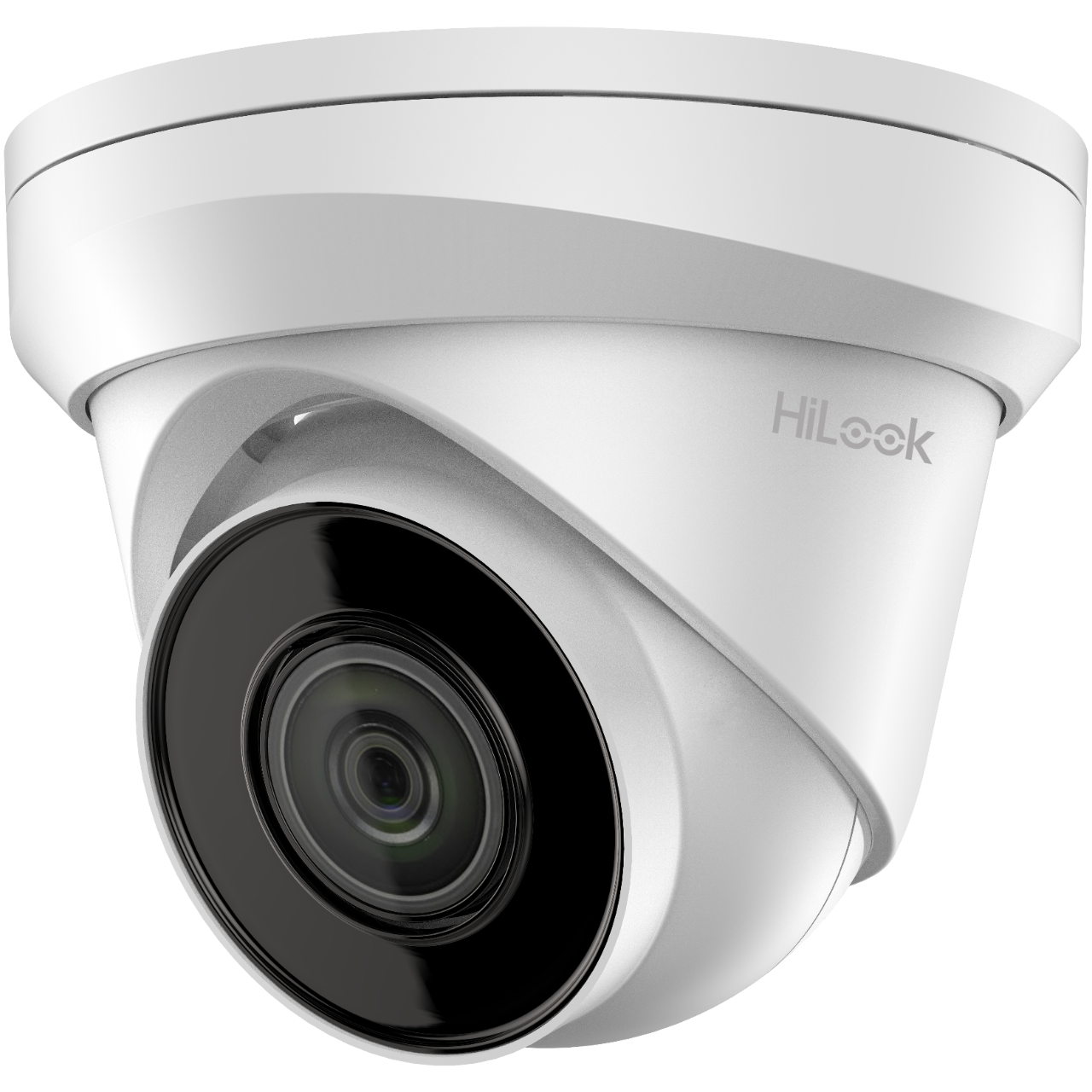 HiLook 4MP IR fixed IP turret camera with 2.8mm lens, featuring infrared night vision and durable outdoor design.