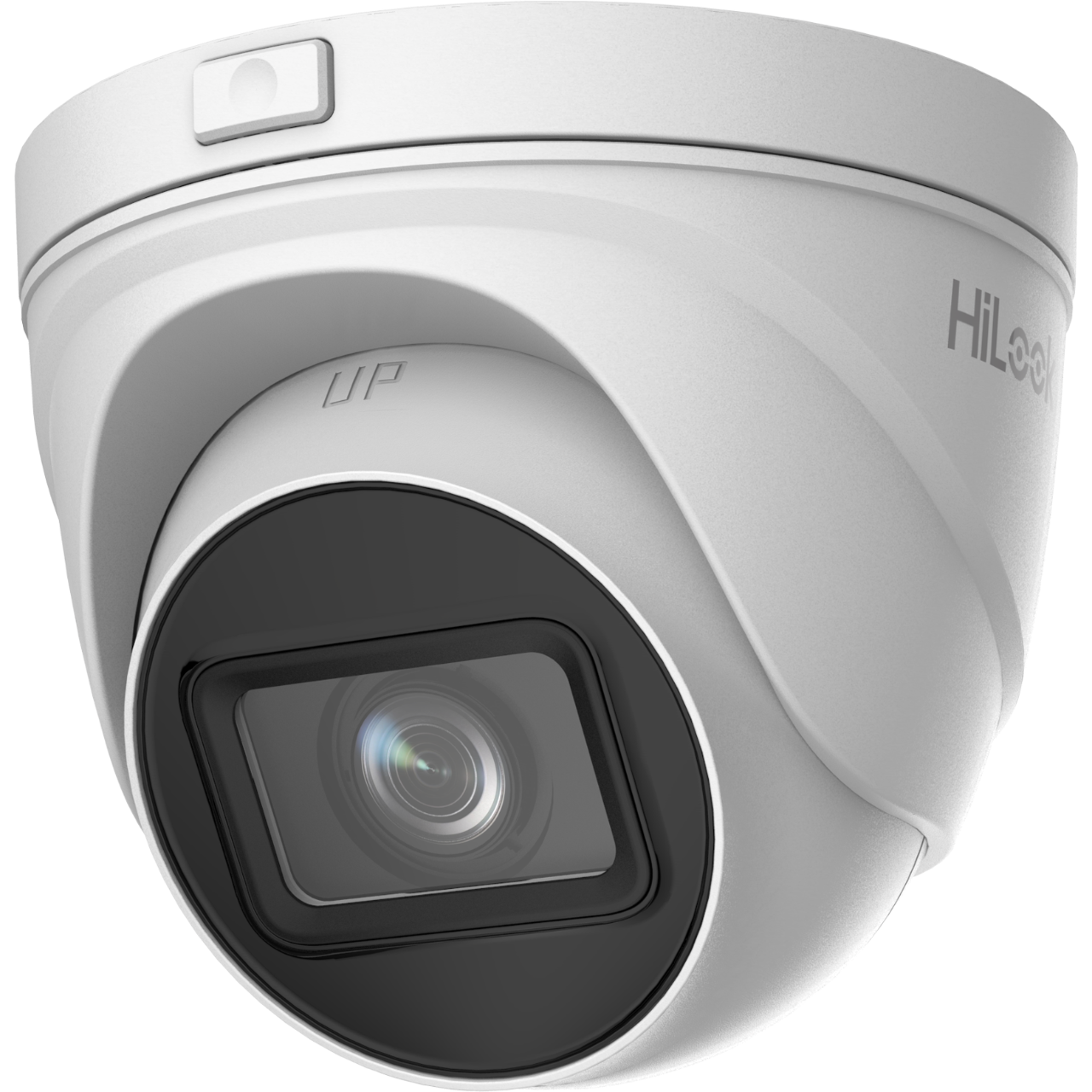 HiLook 4 MP motorized varifocal turret network camera with 2.8-12mm lens, designed for high-definition surveillance.