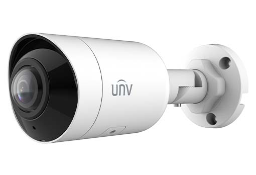 Uniview IPC2105SB-ADF16KM-I0 5MP HD wide-angle infrared fixed bullet network camera showing lens and infrared LEDs