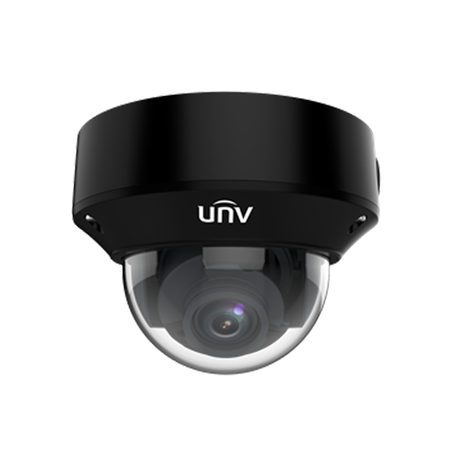 4MP WDR motorized vandal-resistant IR fixed dome security camera with network connectivity and durable design