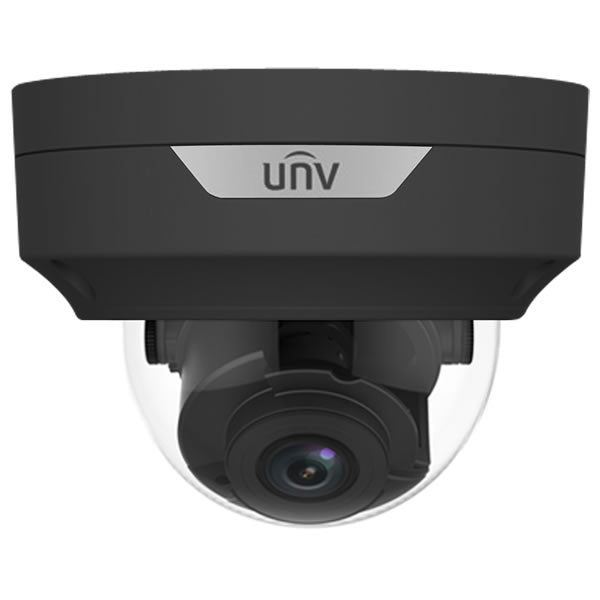 Uniview 4MP cable-free WDR IR dome network camera showing black exterior and lens with IR LEDs for night vision.