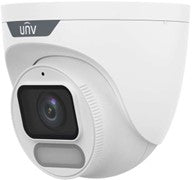 Uniview 8MP 4K fixed turret security camera, IPC3628SR-ADF40KM-WP, with weatherproof housing and high-resolution outdoor surveillance.