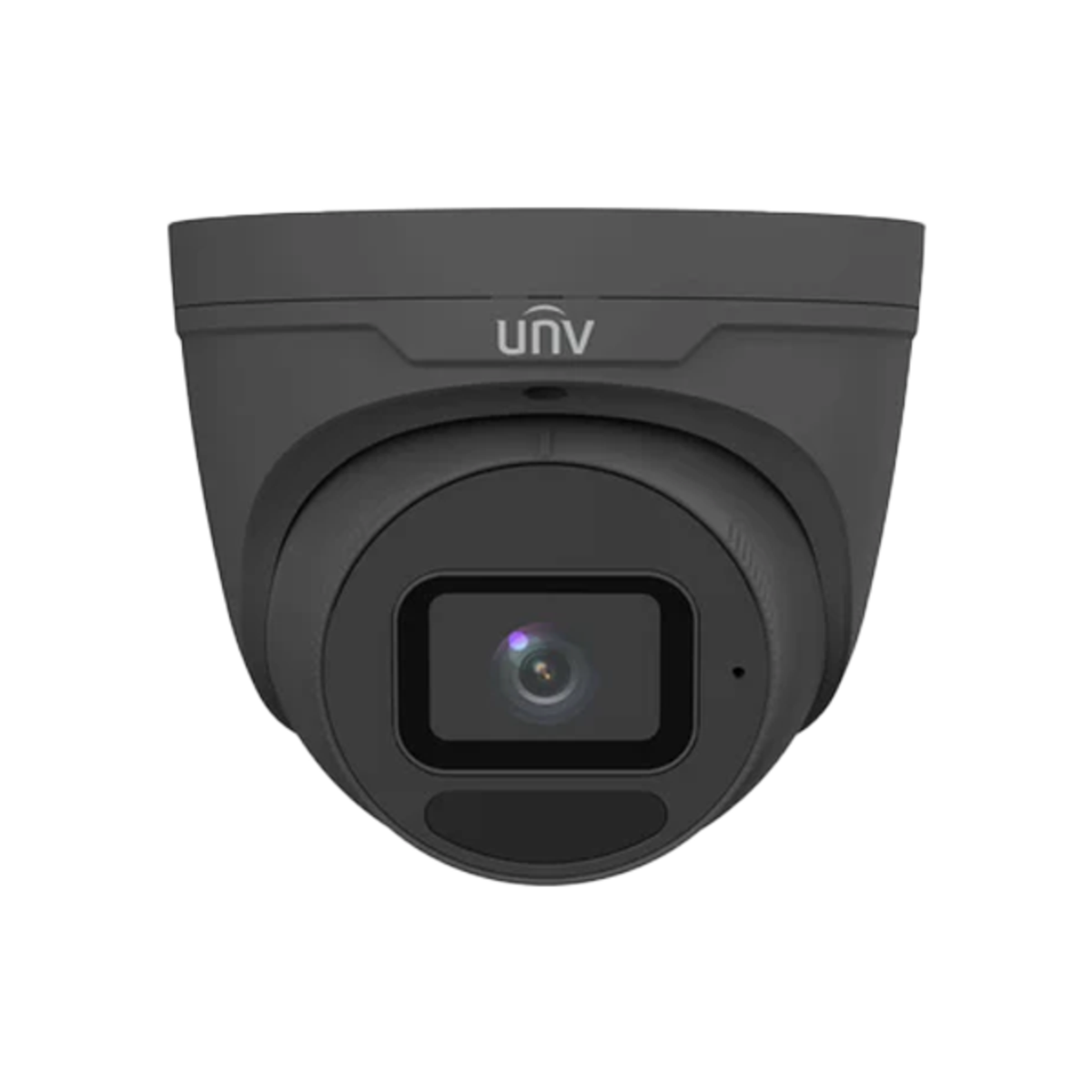 Uniview 5MP HD LightHunter IR fixed eyeball network camera showing lens and infrared LEDs for night vision